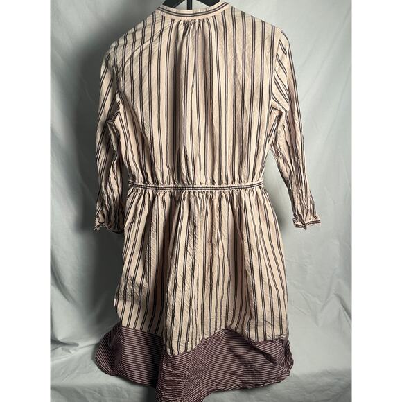French Connection Striped Shirt Dress US 10 • Button Front • Lightweight Casual - Picture 5 of 9